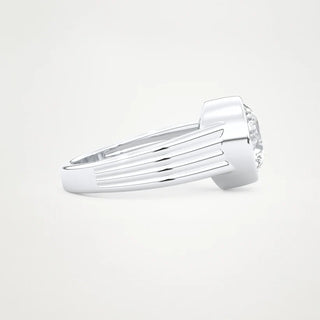 2.0CT Round Cut Bezel Set Solitaire Engagement Ring – Inspired by Emma Roberts