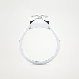 2.0CT Round Cut Bezel Set Solitaire Engagement Ring – Inspired by Emma Roberts