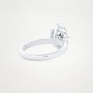 3.0CT Elongated Cushion Cut Solitaire Engagement Ring  – Inspired by Sophia Bush