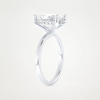 3.50CT Oval Cut Hidden Halo Setting Engagement Ring  – Inspired by Nina Dobrev