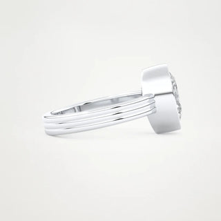 2.50CT Oval Cut Bezel Set Solitaire Engagement Ring – Inspired by Phoebe Dynevor