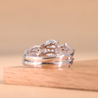 matching bridal ring set, solitaire bridal ring set, halo bridal ring set