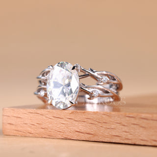 gold bridal ring set, white gold bridal ring set, rose gold bridal set, yellow gold bridal ring set, vintage bridal ring set