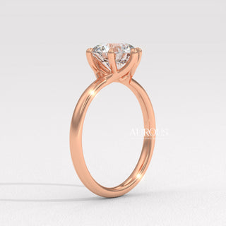 1.50CT Round Diamond Solitaire Setting Moissanite Engagement Ring