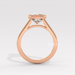 1.50CT Cushion Cut Vintage Style Bezel Setting Moissanite Engagement Ring