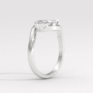 1.50CT East-West Marquise Diamond Unique Solitaire Engagement Ring