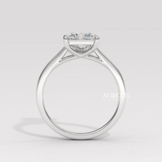 1.50CT Princess Diamond Solitaire Setting Moissanite Engagement Ring