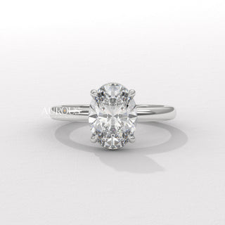 1.50CT Oval Diamond Solitaire Moissanite Engagement Ring