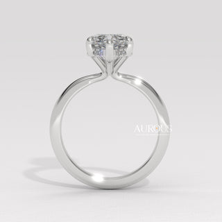 2.0CT Pear Cut Diamond Hidden Halo Setting Moissanite Engagement Ring