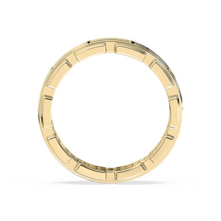 0.96TCW Round Cut Unique Men's Wedding Ring In Gold