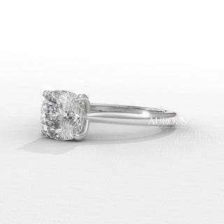 1.50CT Cushion Diamond Solitaire Moissanite Engagement Ring
