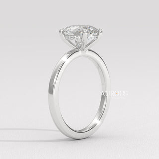 1.50CT Oval Diamond Hidden Halo Setting Moissanite Engagement Ring