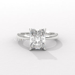 1.50CT Radiant Diamond Hidden Halo Moissanite Engagement Ring