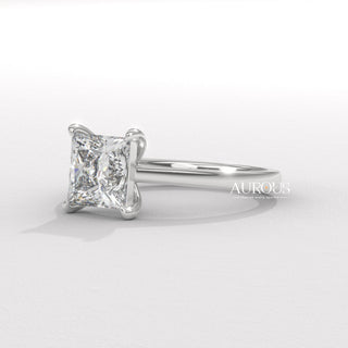 1.50CT Princess Diamond Solitaire Setting Moissanite Engagement Ring