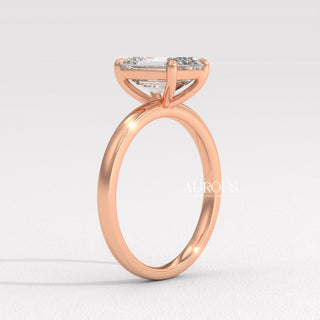 1.50CT Emerald Cut Diamond Solitaire Moissanite Engagement Ring