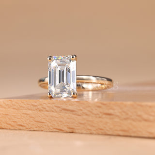 emerald cut diamond engagement ring, emerald diamond ring, gold emerald cut ring, gold solitaire ring, white gold solitaire engagement ring, gold engagement rings, white gold engagement rings