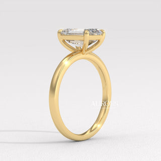 1.50CT Emerald Cut Diamond Solitaire Moissanite Engagement Ring