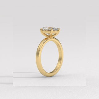 1.50CT Oval Diamond Solitaire Moissanite Engagement Ring
