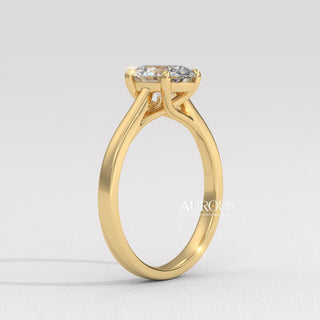 1.50CT Oval Diamond Solitaire Setting Moissanite Engagement Ring