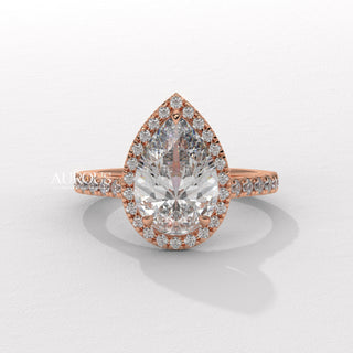 white gold pear diamond ring, rose gold pear engagement ring, pear solitaire diamond ring, vintage pear diamond ring