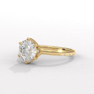 1.50CT Round Diamond Solitaire Setting Moissanite Engagement Ring