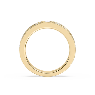 2.25TCW Round Cut Channel Setting Men's Wedding Band in Gold