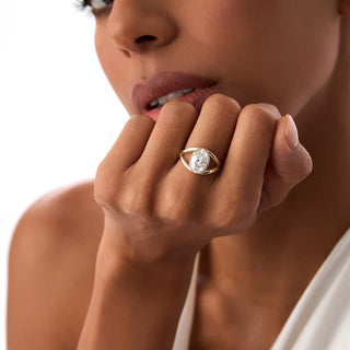 2.0CT Oval Diamond Unique Split Shank Solitaire Moissanite Engagement Ring