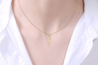 Elegant Aurous Amethyst and Diamond Necklace