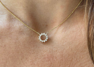 Rose Gold Gemstone Necklace
