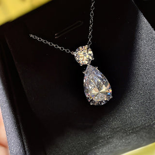 Round Diamond Halo Pendant Necklace