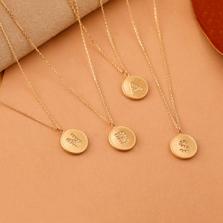 coin-charm-diamond-latter-necklace-in-matte-gold