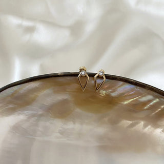 round-cut-unique-moissanite-diamond-earrings-in-yellow-gold