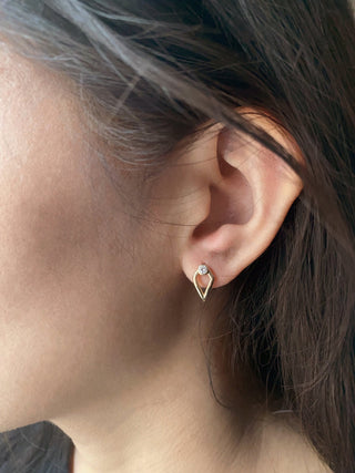 round-cut-unique-moissanite-diamond-earrings-in-yellow-gold