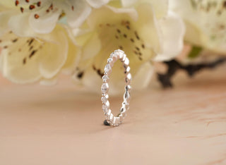 0.45CT Round And Marquise Cut Full Eternity Diamond Moissanite Wedding Band For Women