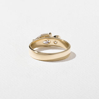 1.35TCW Round & Pear Diamond Toi Et Moi Unique Engagement Ring