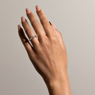 1.35TCW Round & Pear Diamond Toi Et Moi Unique Engagement Ring