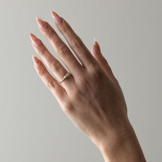 0.21TCW Marquise & Pear Diamond Unqiue Wedding Band For Her