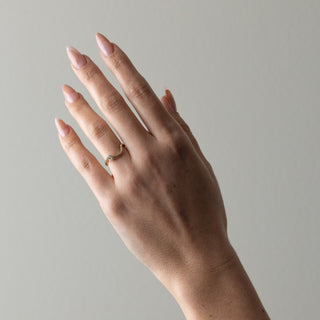 0.01TCW Round Cut Cluster Unqiue Wedding Band For Her