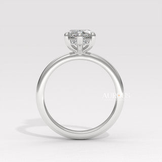2.0CT Marquise Diamond Hidden Halo Moissanite Engagement Ring