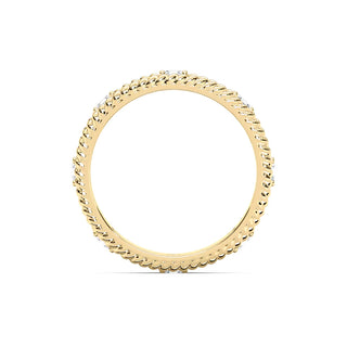 Asscher Cut Unique Eternity Men's Wedding Band For Him