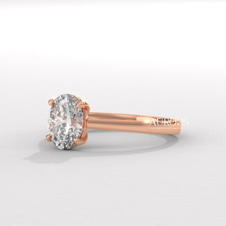 1.50CT Oval Diamond Solitaire Setting Moissanite Engagement Ring