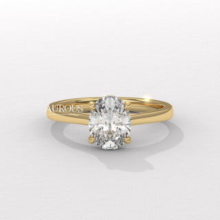 1.50CT Oval Diamond Solitaire Setting Moissanite Engagement Ring