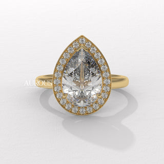 pear diamond engagement ring, pear shaped diamond ring, gold pear diamond ring