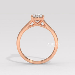 1.50CT Oval Diamond Solitaire Setting Moissanite Engagement Ring