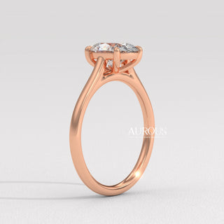 oval diamond prong setting, luxury oval diamond ring
