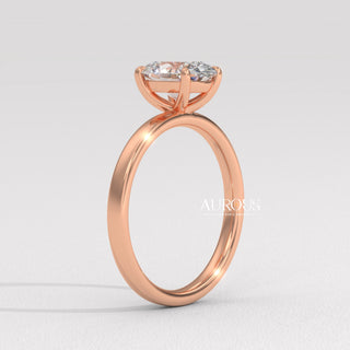 oval diamond prong setting, luxury oval diamond ring