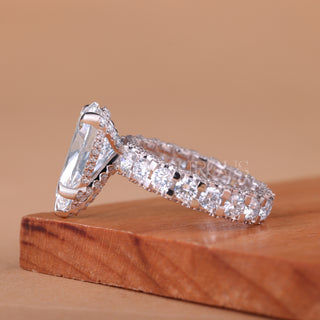 hidden halo engagement ring, hidden halo diamond ring, gold hidden halo ring, white gold hidden halo setting, rose gold hidden halo ring