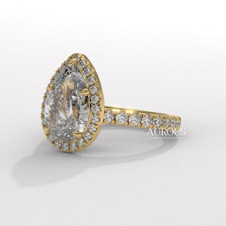 white gold pear diamond ring, rose gold pear engagement ring, pear solitaire diamond ring, vintage pear diamond ring