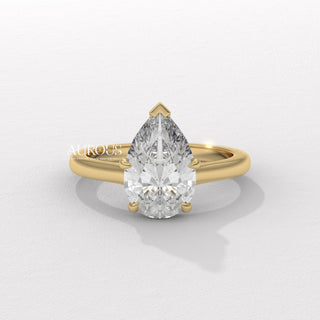 1.50CT Pear Diamond Solitaire Moissanite Engagement Ring