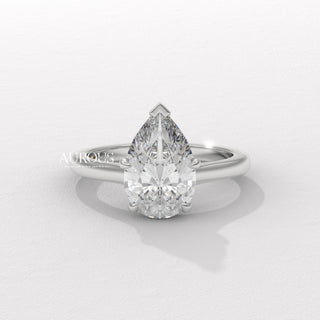 1.50CT Pear Diamond Solitaire Moissanite Engagement Ring
